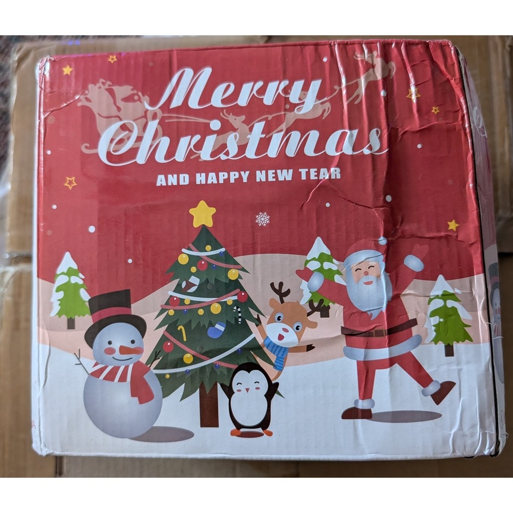 5FT LED Inflatable Light-up‎ Snowman NEW boxes Got Smashed A Little